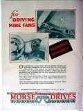 morse chain company 1928 coal mining mine fans vintage ad