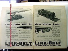 link-belt company 1928 these units will reduce mining costs vintage ad