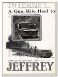 jeffrey mfg company 1928 one mile haul mining vintage ad