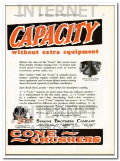 symons brothers company 1928 increase crushing capacity vintage ad