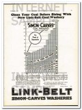 link-belt company 1928 clean coal before sizing mine wash vintage ad