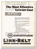 link-belt company 1928 clean coal before sizing mine wash vintage ad
