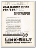 link-belt company 1928 clean coal before sizing mine wash vintage ad