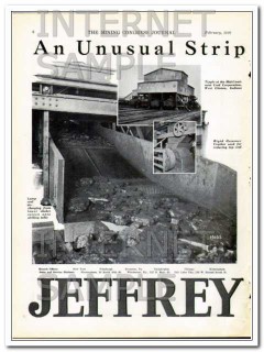 jeffrey mfg company 1928 an unusual strip mine vintage ad jeffrey mfg company 1928 an unusual strip mine vintage ad