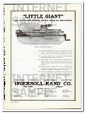 ingersoll-rand 1910 little giant rock tappet valve drill vintage ad 
