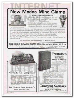 norwalk iron works company 1910 air compressor coal mine vintage ad