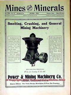 power mining machinery company 1911 smelting crushing vintage ad