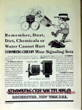 stromberg-carlson 1910 cannot hurt mine signaling set vintage ad stromberg-carlson 1910 cannot hurt mine signaling set vintage ad