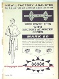 excel inc 1963 bicycle pedals mark 60 bike hub vintage ad excel inc 1963 bicycle pedals mark 60 bike hub vintage ad