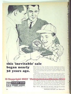 stewart-warner corp 1963 cadet bicycle speedometer vintage ad