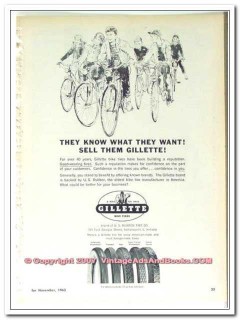 u s rubber tire company 1963 what they want gillette bike vintage ad