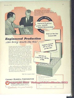 Cherry-Burrell Corp 1951 Vintage Ad Ice Cream Engineered Production Cherry-Burrell Corp 1951 Vintage Ad Ice Cream Engineered Production