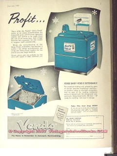 Vendo Company 1951 Vintage Ad Ice Cream Diary Freezer Vending Profit