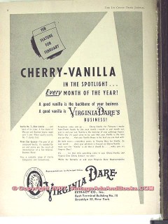 Virginia Dare Extract Company 1951 Vintage Ad Cherry-Vanilla Flavor Virginia Dare Extract Company 1951 Vintage Ad Cherry-Vanilla Flavor