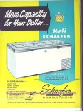 Schaefer Inc 1951 Vintage Ad Ice Cream Cabinet Freezers More Capacity