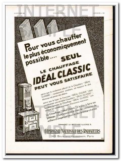 compagnie nationales des radiateurs 1930 radiator heater vintage ad