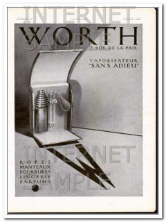 worth 1930 sans adieu spray luxury perfume parfums atomizer vintage ad worth 1930 sans adieu spray luxury perfume parfums atomizer vintage ad