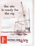 first national bank dallas 1955 site is ready for oil rig vintage ad first national bank dallas 1955 site is ready for oil rig vintage ad