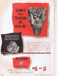 Globe Oil Tools Company 1955 Vintage Ad 3-Cutter Jet Rock Bit Drilling