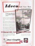 Jones Laughlin Steel Corp 1955 Vintage Ad Oil Field Ideco Mast JL