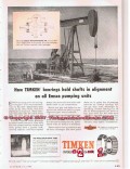 Timken Roller Bearing Company 1955 Vintage Ad Oil Field Emsco Pumping