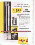 Globe Oil Tools Company 1955 Vintage Ad Oilfield Globe Junk Catchers Globe Oil Tools Company 1955 Vintage Ad Oilfield Globe Junk Catchers