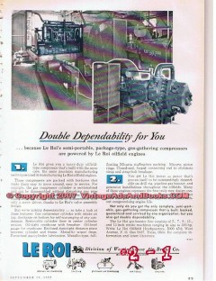 Westinghouse Air Brake Company 1955 Vintage Ad Oilfield Engines Double Westinghouse Air Brake Company 1955 Vintage Ad Oilfield Engines Double