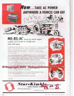 Miehle Printing Press MFG Company 1955 Vintage Ad Star-Kimble AC Power