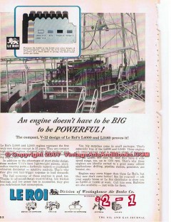 Westinghouse Air Brake Company 1955 Vintage Ad Oil Field Le Roi Engine Westinghouse Air Brake Company 1955 Vintage Ad Oil Field Le Roi Engine
