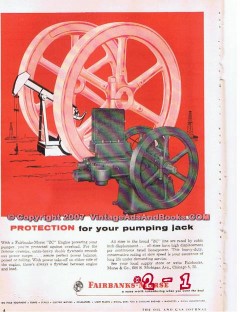 Fairbanks-Morse 1955 Vintage Ad Oil Field Pumping Jack Well Engine Fairbanks-Morse 1955 Vintage Ad Oil Field Pumping Jack Well Engine