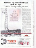 Timken Roller Bearing Company 1955 Vintage Ad Oil Rig Reduce Gear Wear Timken Roller Bearing Company 1955 Vintage Ad Oil Rig Reduce Gear Wear