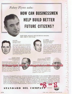 Standard Oil Company 1955 Vintage Ad Fahey Flynn WBBM-TV