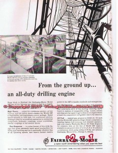 Fairbanks-Morse 1955 Vintage Ad Oil Gas Well Drilling Engine Ground Up Fairbanks-Morse 1955 Vintage Ad Oil Gas Well Drilling Engine Ground Up