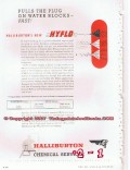 Halliburton Cementing Services Company 1955 Vintage Ad Oil Hyflo Water Halliburton Cementing Services Company 1955 Vintage Ad Oil Hyflo Water
