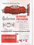 Guiberson Corp 1955 Vintage Ad Oil Field Blowout Preventer Chain Drive Guiberson Corp 1955 Vintage Ad Oil Field Blowout Preventer Chain Drive