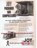 Joy Mfg Company 1955 Vintage Ad Oil Packaged Gas Compressors Booster Joy Mfg Company 1955 Vintage Ad Oil Packaged Gas Compressors Booster