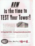 Marley Company 1955 Vintage Ad Oil Water Cooling Tower Refinery Test Marley Company 1955 Vintage Ad Oil Water Cooling Tower Refinery Test