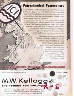 M W Kellogg Company 1955 Vintage Ad Oil Petrochemical Pacemakers