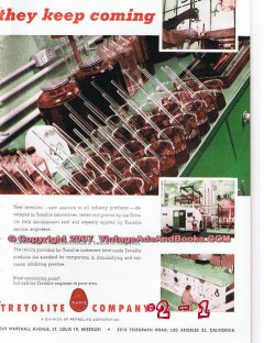 Tretolite Company 1955 Vintage Ad Oil Gas Petrolite Wagner Electric Tretolite Company 1955 Vintage Ad Oil Gas Petrolite Wagner Electric