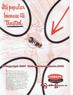 Larkin Packer Company 1955 Vintage Ad Oil Field Petroleum Trusted