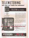 Foxboro Company 1955 Vintage Ad Oil Gas Teletax Telemetering Industry