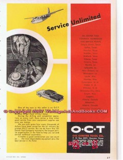 Oil Center Tool Company 1955 Vintage Ad O-C-T Gas Service Unlimited Oil Center Tool Company 1955 Vintage Ad O-C-T Gas Service Unlimited