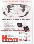 Hyatt Roller Bearing Company 1955 Vintage Ad Oil Replace Peach Lemon