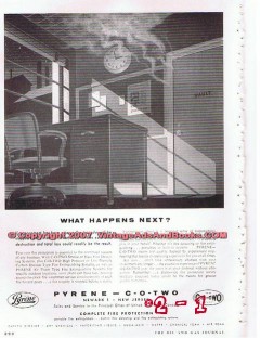 pyrene c-o-two 1955 what happens next fire protection vintage ad pyrene c-o-two 1955 what happens next fire protection vintage ad