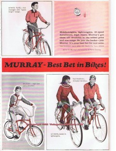 murray ohio mfg company 1966 best bet in bikes bicycle vintage ad