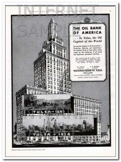 national bank of tulsa 1934 oil bank of america banking vintage ad national bank of tulsa 1934 oil bank of america banking vintage ad