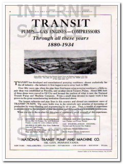 National Transit Pump Machine Company 1934 Vintage Ad Oil Gas Engines National Transit Pump Machine Company 1934 Vintage Ad Oil Gas Engines