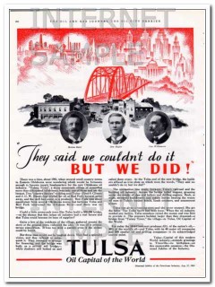Tulsa Oklahoma 1934 Vintage Ad Oil Capital Of World We Did Tulsa Oklahoma 1934 Vintage Ad Oil Capital Of World We Did
