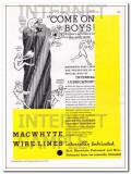 MacWhyte Company 1934 Vintage Ad Oil Wire Lines Internally Lubricated MacWhyte Company 1934 Vintage Ad Oil Wire Lines Internally Lubricated