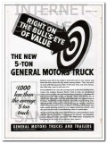 general motors truck company 1934 bulls-eye value new 5 ton vintage ad
